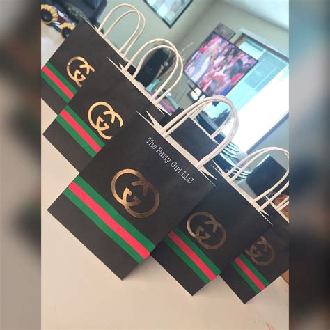 gucci themed party favors.